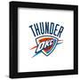 Gallery Pops NBA Oklahoma City Thunder - Global Logo Wall Art-Trends International-Framed Gallery Pops