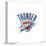 Gallery Pops NBA Oklahoma City Thunder - Global Logo Wall Art-Trends International-Stretched Canvas