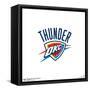Gallery Pops NBA Oklahoma City Thunder - Global Logo Wall Art-Trends International-Framed Stretched Canvas