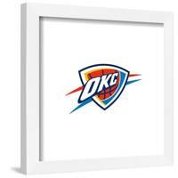 Gallery Pops NBA Oklahoma City Thunder - Primary Logo Wall Art-Trends International-Framed Gallery Pops