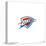 Gallery Pops NBA Oklahoma City Thunder - Primary Logo Wall Art-Trends International-Stretched Canvas