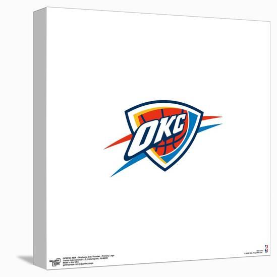 Gallery Pops NBA Oklahoma City Thunder - Primary Logo Wall Art-Trends International-Stretched Canvas