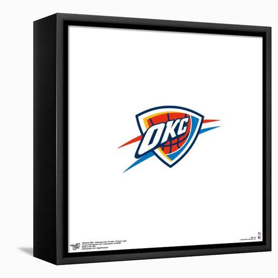 Gallery Pops NBA Oklahoma City Thunder - Primary Logo Wall Art-Trends International-Framed Stretched Canvas