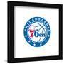 Gallery Pops NBA Philadelphia 76ers - Global Logo Wall Art-Trends International-Framed Gallery Pops