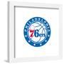 Gallery Pops NBA Philadelphia 76ers - Global Logo Wall Art-Trends International-Framed Gallery Pops