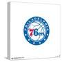 Gallery Pops NBA Philadelphia 76ers - Global Logo Wall Art-Trends International-Stretched Canvas