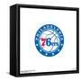 Gallery Pops NBA Philadelphia 76ers - Global Logo Wall Art-Trends International-Framed Stretched Canvas