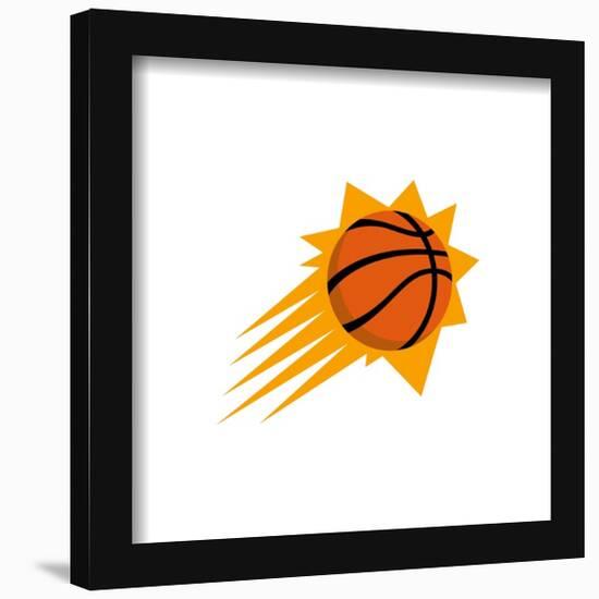 Gallery Pops NBA Phoenix Suns - Primary Logo Wall Art-Trends International-Framed Gallery Pops