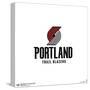 Gallery Pops NBA Portland Trail Blazers - Global Logo Wall Art-Trends International-Stretched Canvas