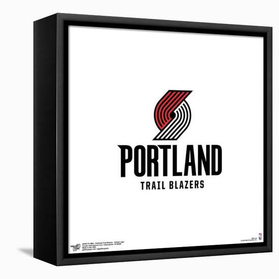 Gallery Pops NBA Portland Trail Blazers - Global Logo Wall Art-Trends International-Framed Stretched Canvas