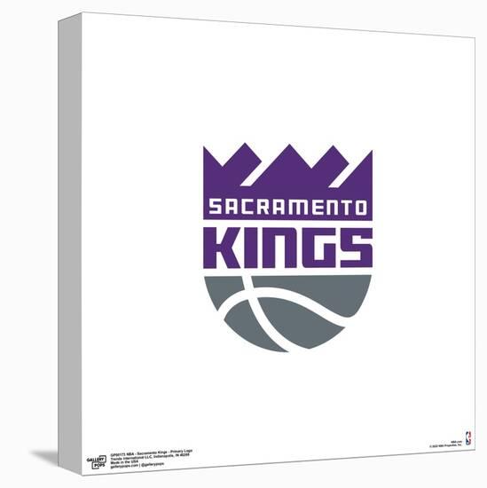 Gallery Pops NBA Sacramento Kings - Primary Logo Wall Art-Trends International-Stretched Canvas