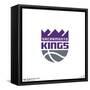 Gallery Pops NBA Sacramento Kings - Primary Logo Wall Art-Trends International-Framed Stretched Canvas