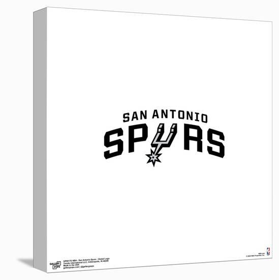 Gallery Pops NBA San Antonio Spurs - Global Logo Wall Art-Trends International-Stretched Canvas