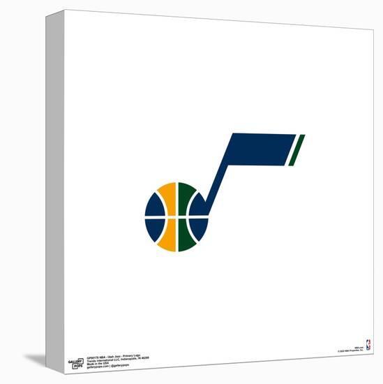 Gallery Pops NBA Utah Jazz - Primary Logo Wall Art-Trends International-Stretched Canvas