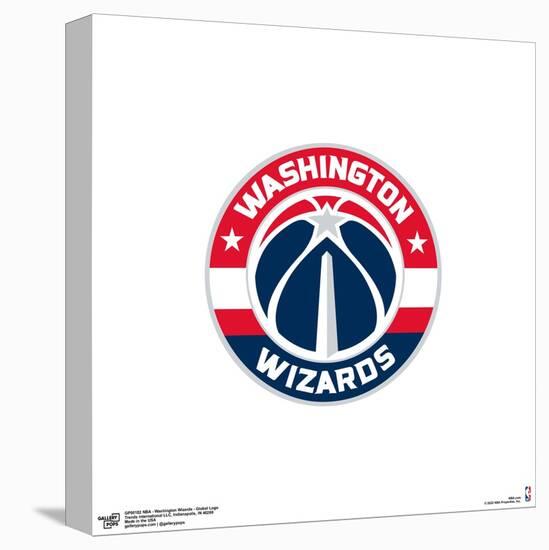 Gallery Pops NBA Washington Wizards - Global Logo Wall Art-Trends International-Stretched Canvas