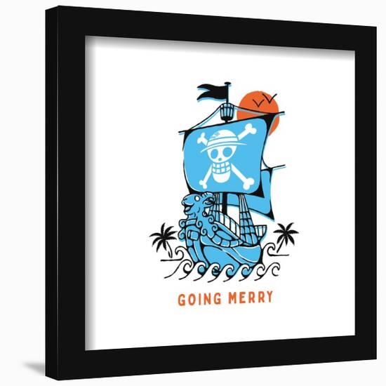 Gallery Pops Netflix One Piece - Going Merry Warship Graphic Wall Art-Trends International-Framed Gallery Pops