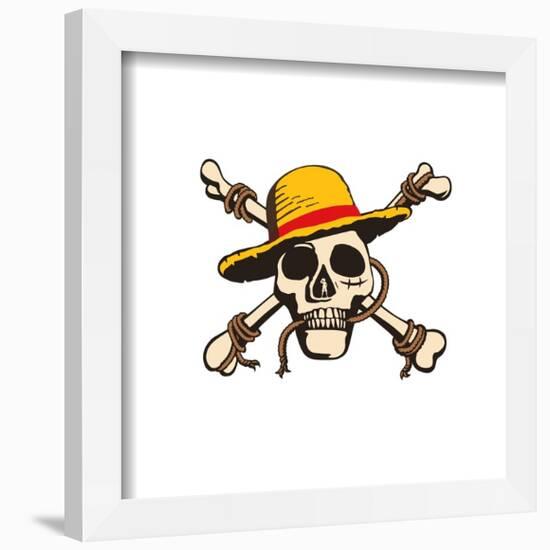 Gallery Pops Netflix One Piece - Jolly Roger Skull And Bones Icon Wall Art-Trends International-Framed Gallery Pops