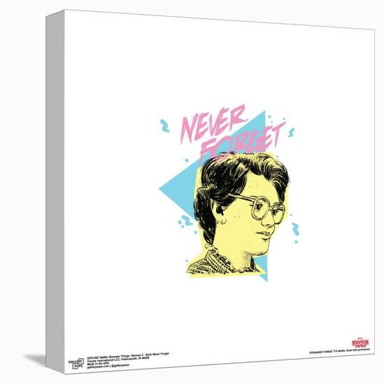 Gallery Pops Netflix Stranger Things: Season 2 - Barb Never Forget Wall Art-Trends International-Stretched Canvas
