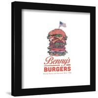 Gallery Pops Netflix Stranger Things: Season 2 - Benny's Burgers Logo Wall Art-Trends International-Framed Gallery Pops