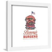 Gallery Pops Netflix Stranger Things: Season 2 - Benny's Burgers Logo Wall Art-Trends International-Framed Gallery Pops