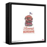 Gallery Pops Netflix Stranger Things: Season 2 - Benny's Burgers Logo Wall Art-Trends International-Framed Stretched Canvas