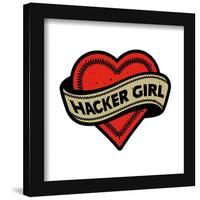 Gallery Pops Netflix Stranger Things: Season 4 - Hacker Girl Badge Wall Art-Trends International-Framed Gallery Pops