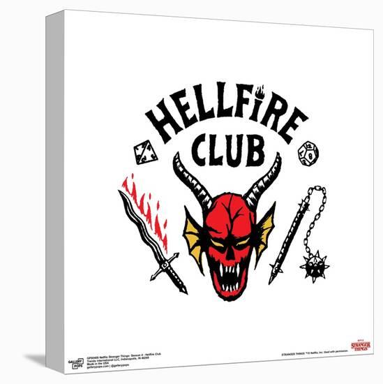 Gallery Pops Netflix Stranger Things: Season 4 - Hellfire Club Wall Art-Trends International-Stretched Canvas