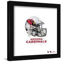 Gallery Pops NFL Arizona Cardinals - Drip Helmet Wall Art-Trends International-Framed Gallery Pops