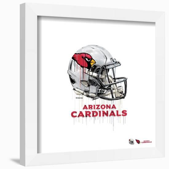 Gallery Pops NFL Arizona Cardinals - Drip Helmet Wall Art-Trends International-Framed Gallery Pops