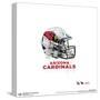Gallery Pops NFL Arizona Cardinals - Drip Helmet Wall Art-Trends International-Stretched Canvas
