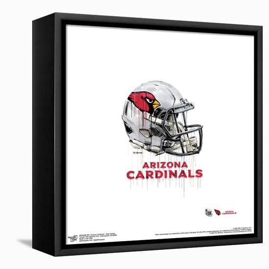 Gallery Pops NFL Arizona Cardinals - Drip Helmet Wall Art-Trends International-Framed Stretched Canvas