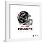 Gallery Pops NFL Atlanta Falcons - Drip Helmet Wall Art-Trends International-Framed Gallery Pops