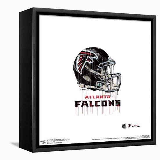 Gallery Pops NFL Atlanta Falcons - Drip Helmet Wall Art-Trends International-Framed Stretched Canvas