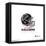 Gallery Pops NFL Atlanta Falcons - Drip Helmet Wall Art-Trends International-Framed Stretched Canvas