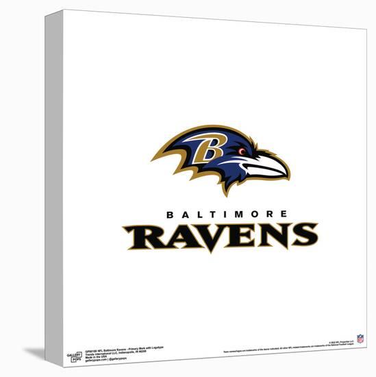Gallery Pops NFL Baltimore Ravens - Primary Mark Logotype Wall Art-Trends International-Stretched Canvas
