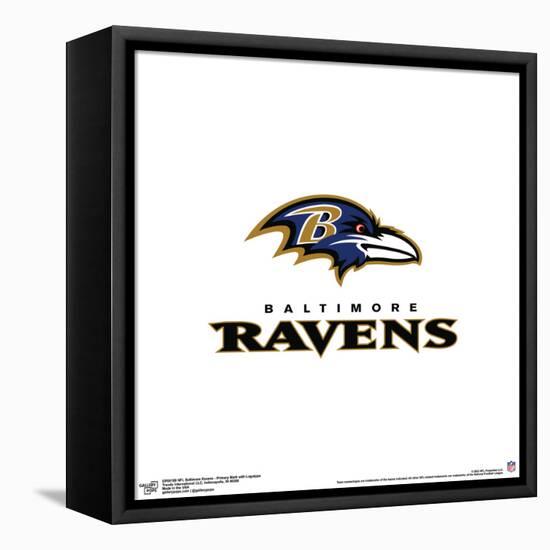 Gallery Pops NFL Baltimore Ravens - Primary Mark Logotype Wall Art-Trends International-Framed Stretched Canvas