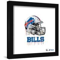 Gallery Pops NFL Buffalo Bills - Drip Helmet Wall Art-Trends International-Framed Gallery Pops