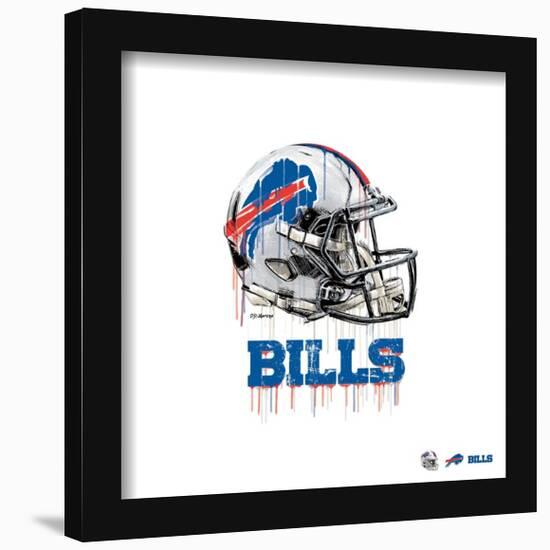 Gallery Pops NFL Buffalo Bills - Drip Helmet Wall Art-Trends International-Framed Gallery Pops