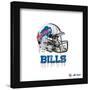 Gallery Pops NFL Buffalo Bills - Drip Helmet Wall Art-Trends International-Framed Gallery Pops