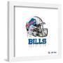 Gallery Pops NFL Buffalo Bills - Drip Helmet Wall Art-Trends International-Framed Gallery Pops