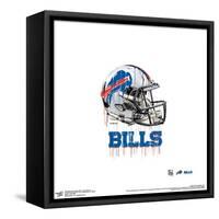 Gallery Pops NFL Buffalo Bills - Drip Helmet Wall Art-Trends International-Framed Stretched Canvas