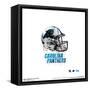 Gallery Pops NFL Carolina Panthers - Drip Helmet Wall Art-Trends International-Framed Stretched Canvas