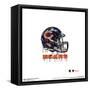 Gallery Pops NFL Chicago Bears - Drip Helmet Wall Art-Trends International-Framed Stretched Canvas