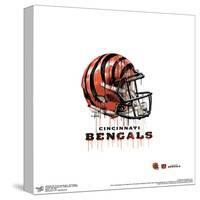 Gallery Pops NFL Cincinnati Bengals - Drip Helmet Wall Art-Trends International-Stretched Canvas