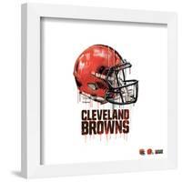 Gallery Pops NFL Cleveland Browns - Drip Helmet Wall Art-Trends International-Framed Gallery Pops