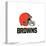 Gallery Pops NFL Cleveland Browns - Primary Mark Logotype Wall Art-Trends International-Stretched Canvas