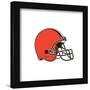Gallery Pops NFL Cleveland Browns - Primary Mark Wall Art-Trends International-Framed Gallery Pops