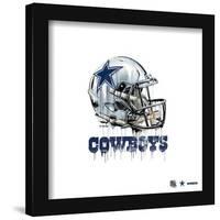 Gallery Pops NFL Dallas Cowboys - Drip Helmet Wall Art-Trends International-Framed Gallery Pops