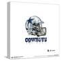 Gallery Pops NFL Dallas Cowboys - Drip Helmet Wall Art-Trends International-Stretched Canvas