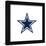 Gallery Pops NFL Dallas Cowboys - Primary Mark Wall Art-Trends International-Framed Gallery Pops